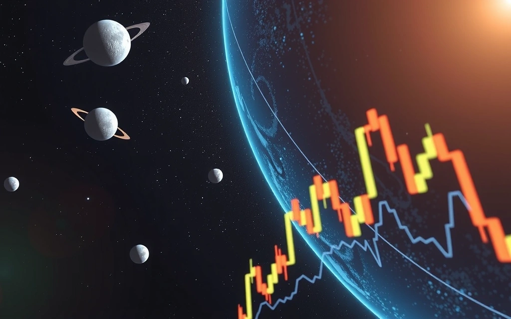 Space Market game showing cosmic trading interface with planetary markets